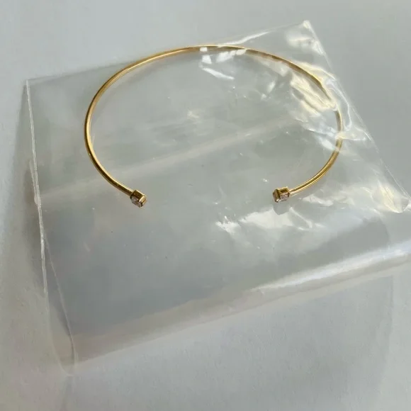 Cupcakes & Cashmere Imogen Cz Open Bangle Bracelet - Picture 6 of 6